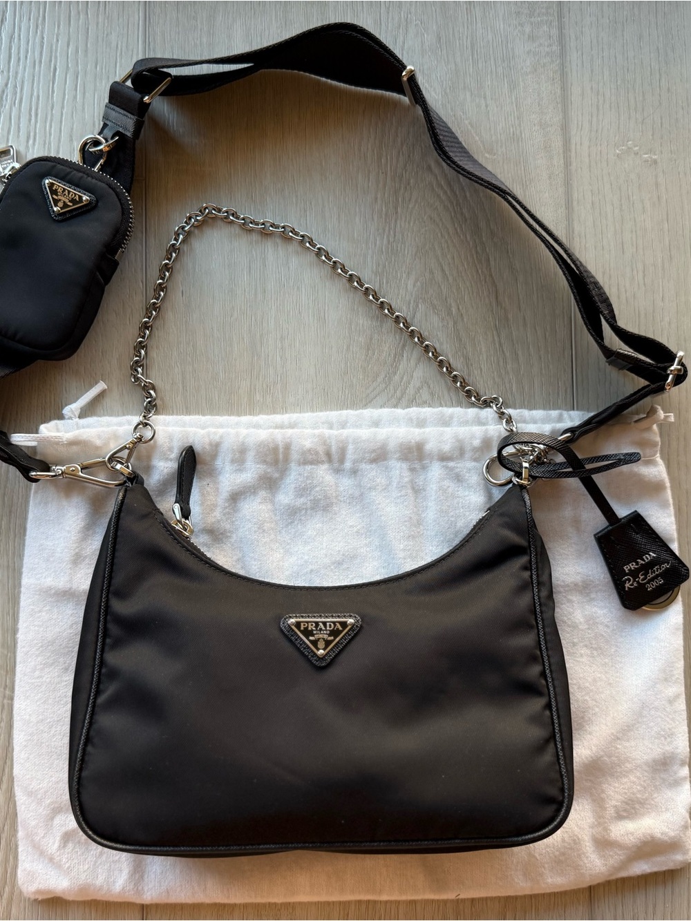 Prada Re-Edition 2005 Re-Nylon bag Black